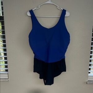 Blue One-Piece Swimsuit